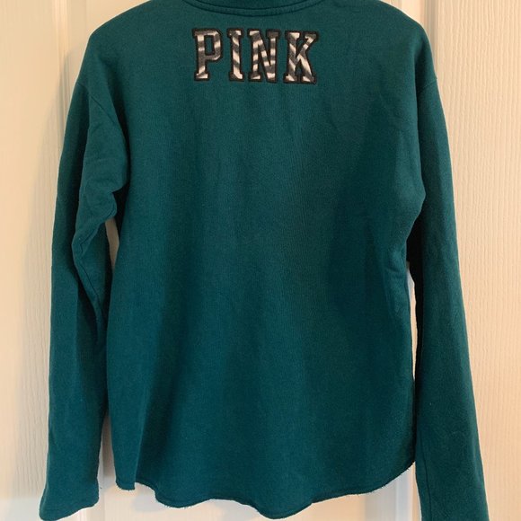 Victoria's Secret PINK Quarter Zip Sweatshirt - Picture 2 of 4